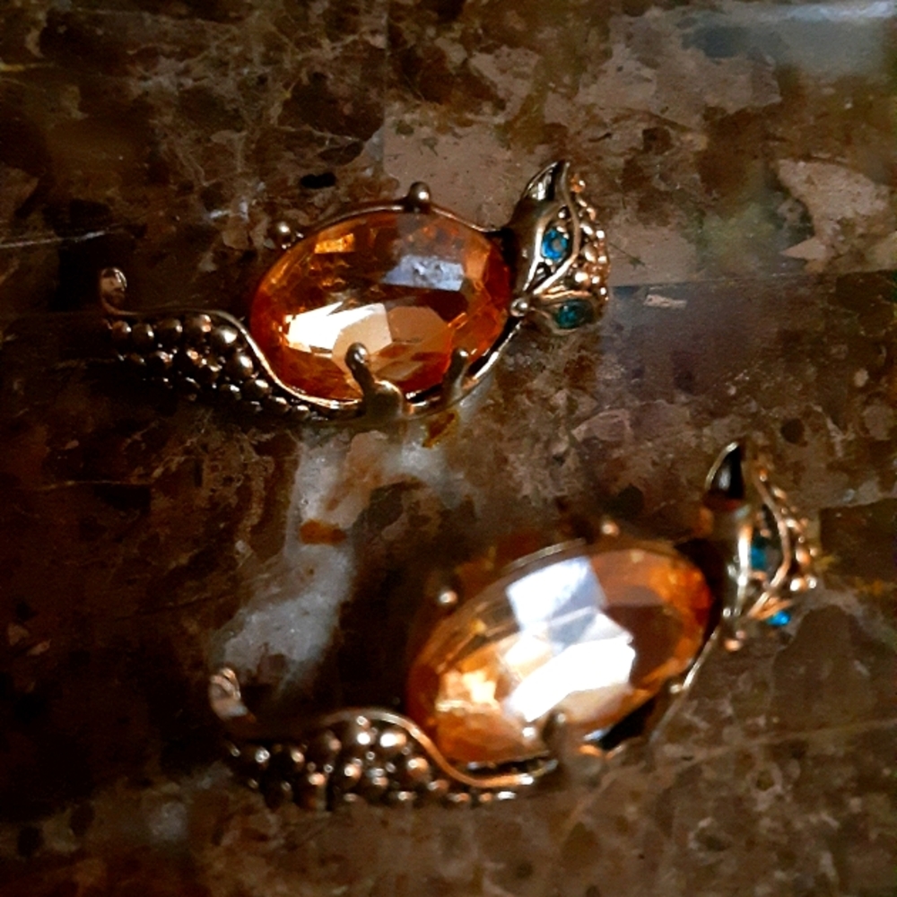 Lucky brand crystal earrings